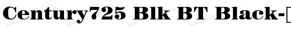 Century725 Blk BT Black字体转换